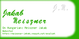 jakab meiszner business card